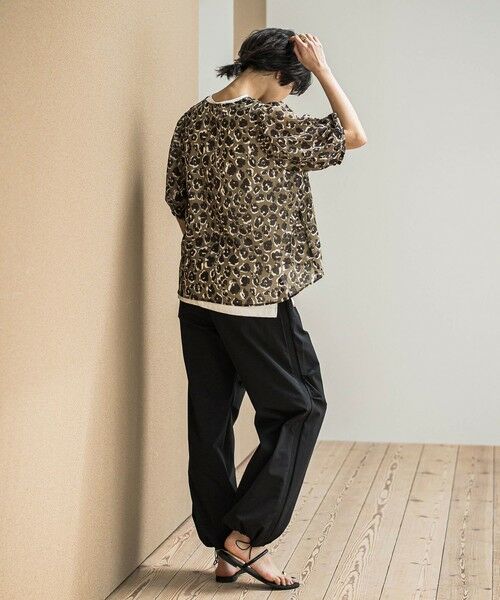 MAYSON GREY / メイソングレイ シャツ・ブラウス | レオパード柄フロントリボンブラウス≪洗濯機で洗える≫ | 詳細6