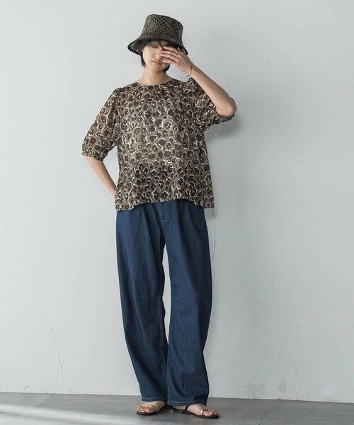 MAYSON GREY / メイソングレイ シャツ・ブラウス | レオパード柄フロントリボンブラウス≪洗濯機で洗える≫ | 詳細8