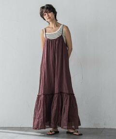 MAYSON GREY / メイソングレイ ロング・マキシ丈ワンピース | ボリュームギャザーキャミワンピース≪手洗い可能≫