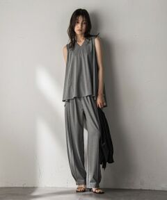 MAYSON GREY / メイソングレイ ロング・マキシ丈ワンピース | フレアノースリーブ+カーブパンツセットアップ≪手洗い可能≫