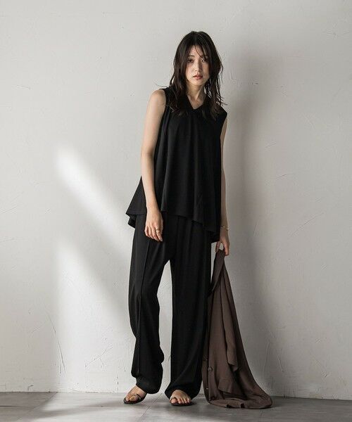 MAYSON GREY / メイソングレイ ロング・マキシ丈ワンピース | フレアノースリーブ+カーブパンツセットアップ≪手洗い可能≫ | 詳細7