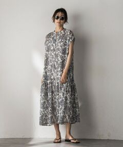 MAYSON GREY / メイソングレイ ロング・マキシ丈ワンピース | ペイズリー柄スキッパーフレンチワンピース≪洗濯機で洗える≫