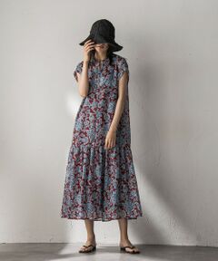 MAYSON GREY / メイソングレイ ロング・マキシ丈ワンピース | ペイズリー柄スキッパーフレンチワンピース≪洗濯機で洗える≫