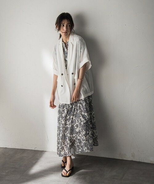 MAYSON GREY / メイソングレイ ロング・マキシ丈ワンピース | ペイズリー柄スキッパーフレンチワンピース≪洗濯機で洗える≫ | 詳細5