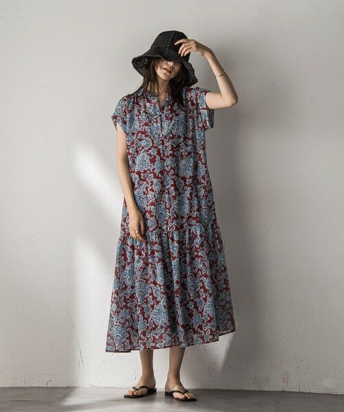 MAYSON GREY / メイソングレイ ロング・マキシ丈ワンピース | ペイズリー柄スキッパーフレンチワンピース≪洗濯機で洗える≫ | 詳細18