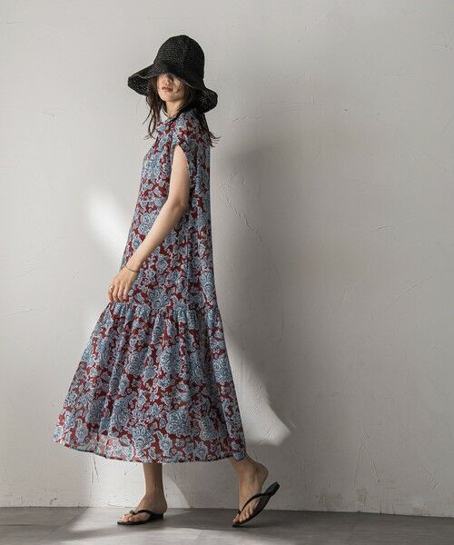 美品　UNITED ARROWS ペイズリー柄マキシワンピース　Mサイズ BEAUTY&YOUTH UNITED ARROWS - shenery シーナリー ペイズリー柄