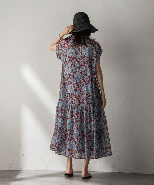 MAYSON GREY / メイソングレイ ロング・マキシ丈ワンピース | ペイズリー柄スキッパーフレンチワンピース≪洗濯機で洗える≫ | 詳細17