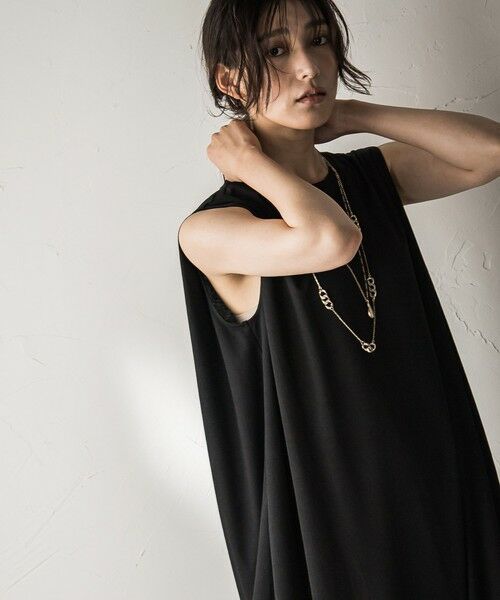 MAYSON GREY / メイソングレイ ロング・マキシ丈ワンピース | タックノースリーブカットワンピース≪手洗い可能≫ | 詳細5