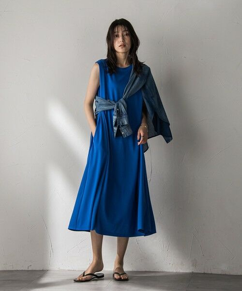MAYSON GREY / メイソングレイ ロング・マキシ丈ワンピース | タックノースリーブカットワンピース≪手洗い可能≫ | 詳細7