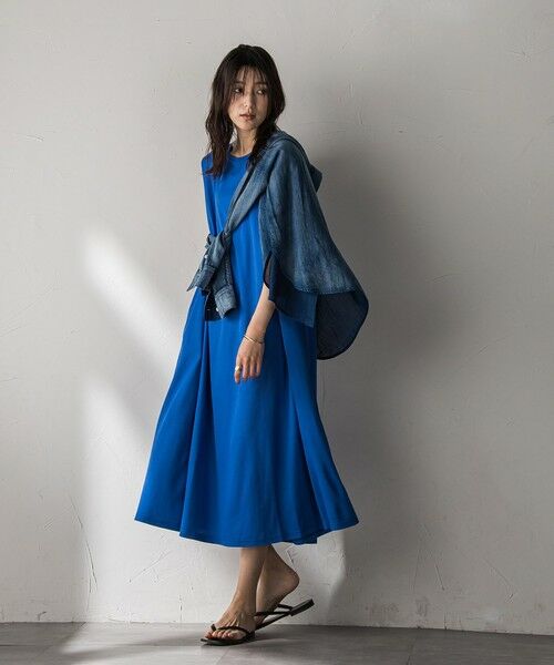 MAYSON GREY / メイソングレイ ロング・マキシ丈ワンピース | タックノースリーブカットワンピース≪手洗い可能≫ | 詳細8