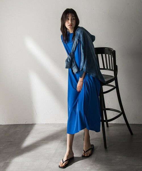 MAYSON GREY / メイソングレイ ロング・マキシ丈ワンピース | タックノースリーブカットワンピース≪手洗い可能≫ | 詳細10