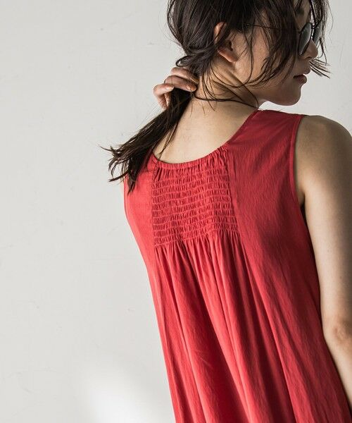 MAYSON GREY / メイソングレイ ロング・マキシ丈ワンピース | シアーラメステッチノースリーブワンピース≪手洗い可能≫ | 詳細6