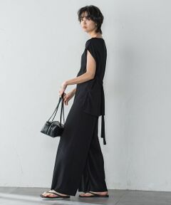 MAYSON GREY / メイソングレイ ロング・マキシ丈ワンピース | 【WEB限定】クリスタルプリーツノースリーブセットアップ≪手洗い可能≫