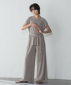 MAYSON GREY / メイソングレイ ロング・マキシ丈ワンピース | 【WEB限定】クリスタルプリーツノースリーブセットアップ≪手洗い可能≫