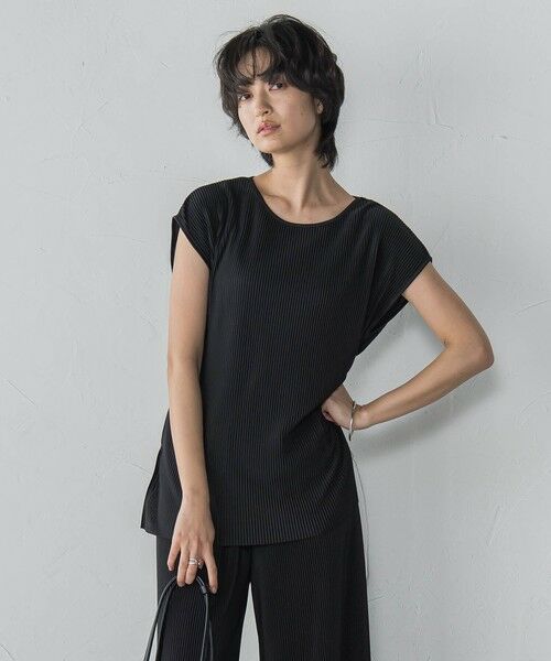 MAYSON GREY / メイソングレイ ロング・マキシ丈ワンピース | 【WEB限定】クリスタルプリーツノースリーブセットアップ≪手洗い可能≫ | 詳細1