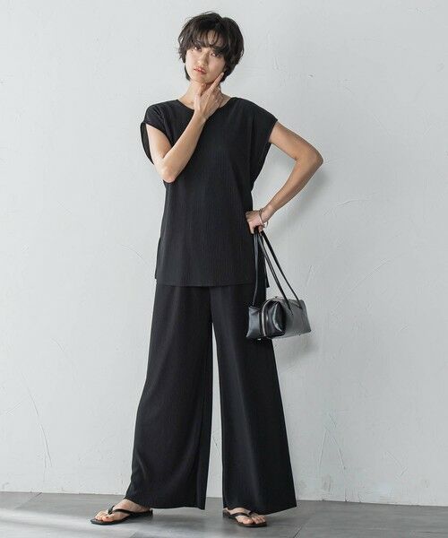 MAYSON GREY / メイソングレイ ロング・マキシ丈ワンピース | 【WEB限定】クリスタルプリーツノースリーブセットアップ≪手洗い可能≫ | 詳細9