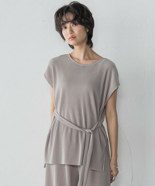 MAYSON GREY / メイソングレイ ロング・マキシ丈ワンピース | 【WEB限定】クリスタルプリーツノースリーブセットアップ≪手洗い可能≫ | 詳細14