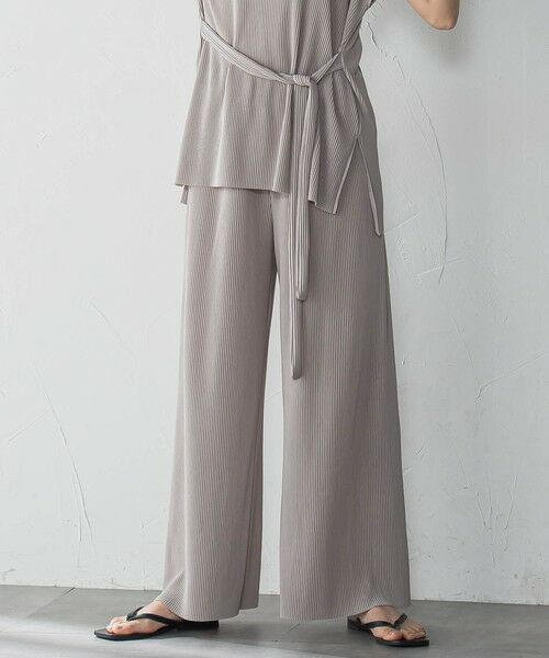 MAYSON GREY / メイソングレイ ロング・マキシ丈ワンピース | 【WEB限定】クリスタルプリーツノースリーブセットアップ≪手洗い可能≫ | 詳細17