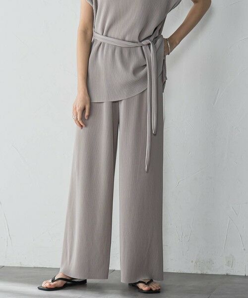 MAYSON GREY / メイソングレイ ロング・マキシ丈ワンピース | 【WEB限定】クリスタルプリーツノースリーブセットアップ≪手洗い可能≫ | 詳細18