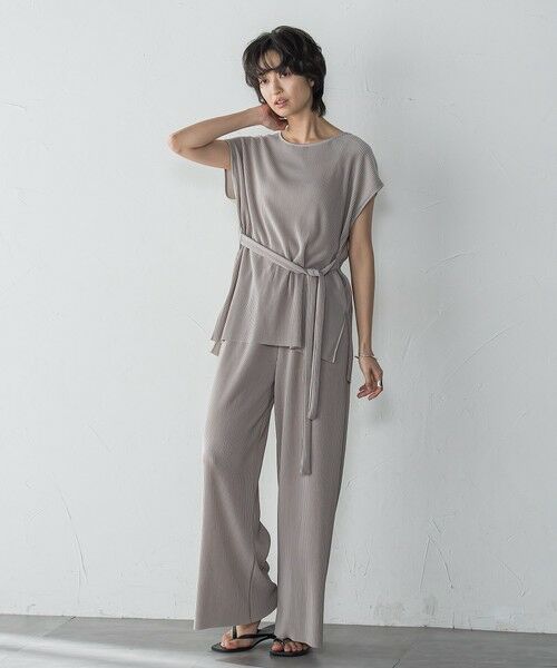 MAYSON GREY / メイソングレイ ロング・マキシ丈ワンピース | 【WEB限定】クリスタルプリーツノースリーブセットアップ≪手洗い可能≫ | 詳細20