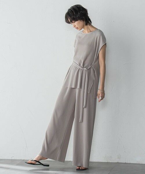 MAYSON GREY / メイソングレイ ロング・マキシ丈ワンピース | 【WEB限定】クリスタルプリーツノースリーブセットアップ≪手洗い可能≫ | 詳細21
