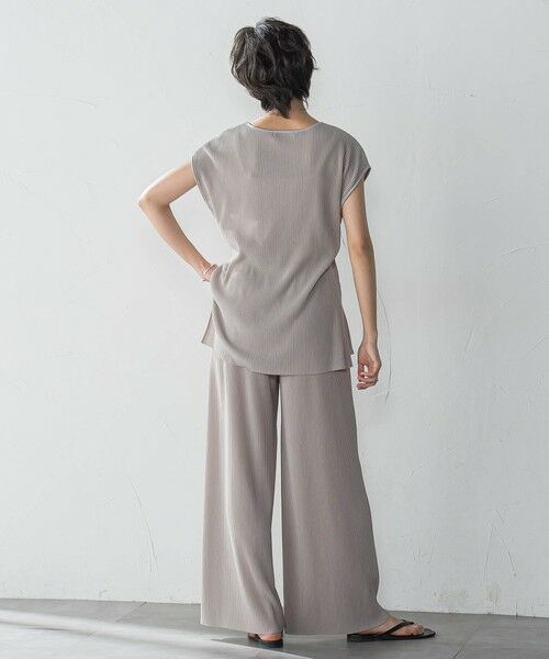 MAYSON GREY / メイソングレイ ロング・マキシ丈ワンピース | 【WEB限定】クリスタルプリーツノースリーブセットアップ≪手洗い可能≫ | 詳細22