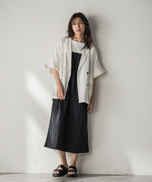 tシャツ 「WEB限定」異素材ドッキングドロストプルオーバー「洗濯機で洗える」 レディース MAYSON GREY｜【WEB限定】異素材ドッキングドロストプルオーバー