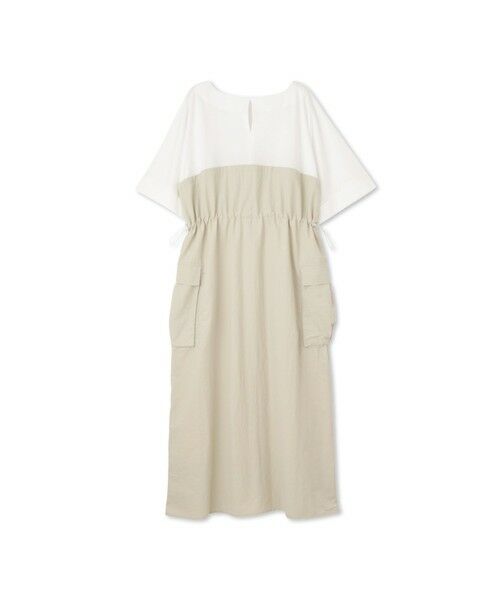 MAYSON GREY / メイソングレイ ロング・マキシ丈ワンピース | 【WEB限定 / 新色追加】異素材ドッキングドロストワンピース≪洗濯機で洗える≫ | 詳細13