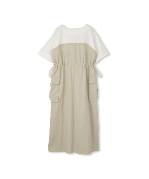 MAYSON GREY / メイソングレイ ロング・マキシ丈ワンピース | 【WEB限定 / 新色追加】異素材ドッキングドロストワンピース≪洗濯機で洗える≫ | 詳細22