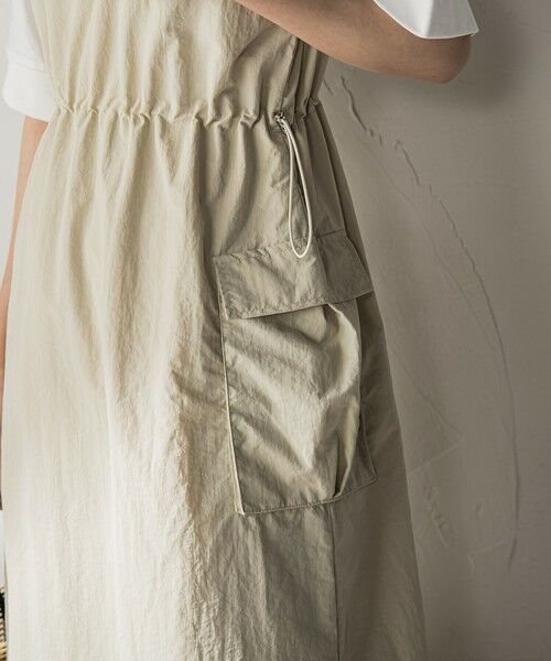 MAYSON GREY / メイソングレイ ロング・マキシ丈ワンピース | 【WEB限定 / 新色追加】異素材ドッキングドロストワンピース≪洗濯機で洗える≫ | 詳細11