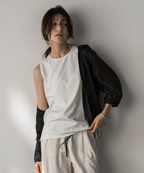 MAYSON GREY / メイソングレイ テーラードジャケット | オーガンジーフーディブルゾン≪手洗い可能≫ | 詳細11