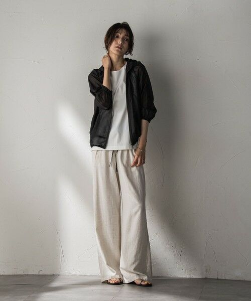 MAYSON GREY / メイソングレイ テーラードジャケット | オーガンジーフーディブルゾン≪手洗い可能≫ | 詳細13
