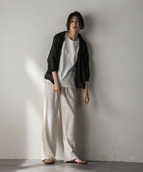 MAYSON GREY / メイソングレイ テーラードジャケット | オーガンジーフーディブルゾン≪手洗い可能≫ | 詳細14