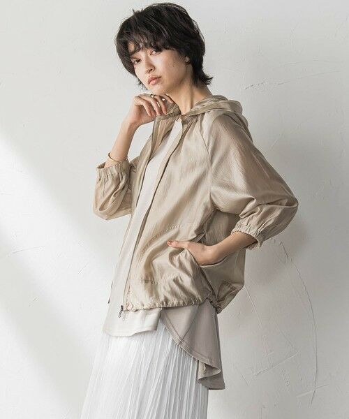 MAYSON GREY / メイソングレイ テーラードジャケット | オーガンジーフーディブルゾン≪手洗い可能≫ | 詳細18