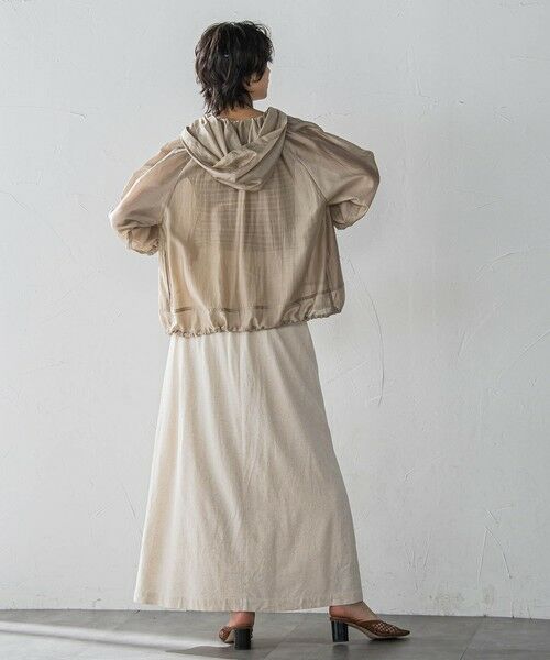 MAYSON GREY / メイソングレイ テーラードジャケット | オーガンジーフーディブルゾン≪手洗い可能≫ | 詳細26