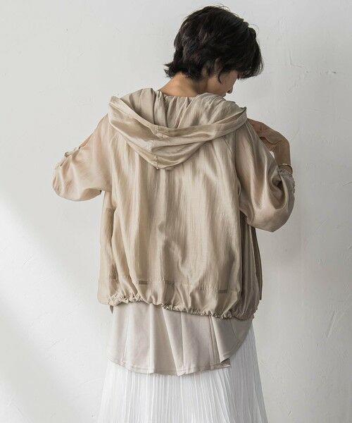 MAYSON GREY / メイソングレイ テーラードジャケット | オーガンジーフーディブルゾン≪手洗い可能≫ | 詳細19