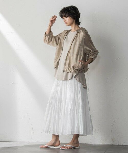 MAYSON GREY / メイソングレイ テーラードジャケット | オーガンジーフーディブルゾン≪手洗い可能≫ | 詳細21