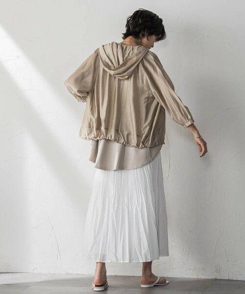 MAYSON GREY / メイソングレイ テーラードジャケット | オーガンジーフーディブルゾン≪手洗い可能≫ | 詳細22