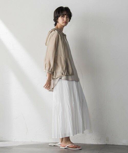 MAYSON GREY / メイソングレイ テーラードジャケット | オーガンジーフーディブルゾン≪手洗い可能≫ | 詳細23