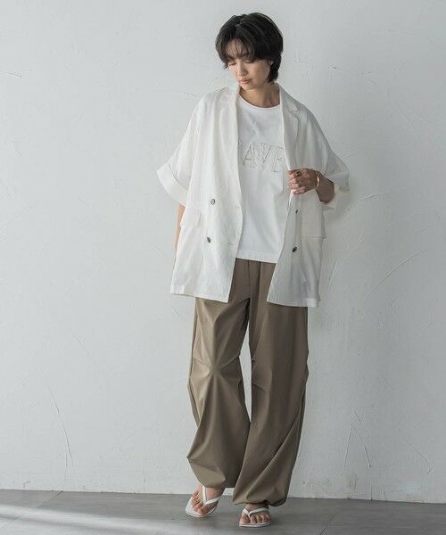 MAYSON GREY / メイソングレイ テーラードジャケット | ダブルブレスト半袖ジャケット≪手洗い可能≫ | 詳細9