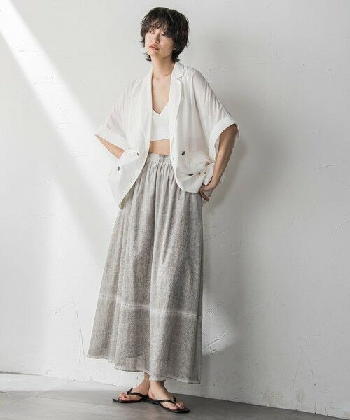 MAYSON GREY / メイソングレイ テーラードジャケット | ダブルブレスト半袖ジャケット≪手洗い可能≫ | 詳細14