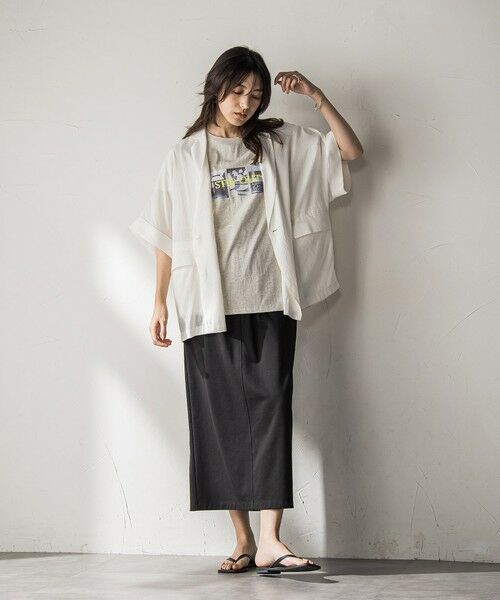 MAYSON GREY / メイソングレイ テーラードジャケット | ダブルブレスト半袖ジャケット≪手洗い可能≫ | 詳細16