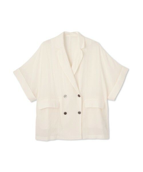 MAYSON GREY / メイソングレイ テーラードジャケット | ダブルブレスト半袖ジャケット≪手洗い可能≫ | 詳細17