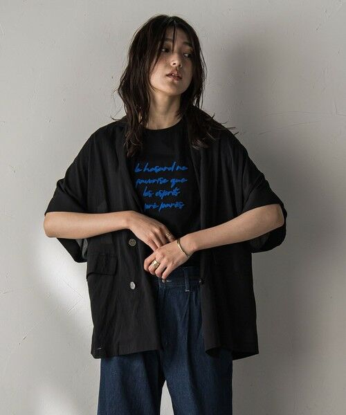 MAYSON GREY / メイソングレイ テーラードジャケット | ダブルブレスト半袖ジャケット≪手洗い可能≫ | 詳細19