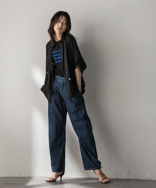 MAYSON GREY / メイソングレイ テーラードジャケット | ダブルブレスト半袖ジャケット≪手洗い可能≫ | 詳細22