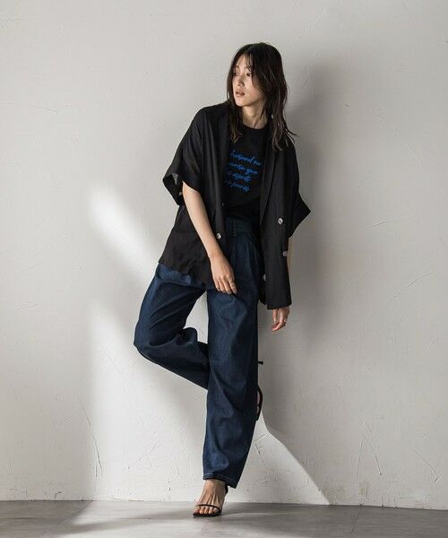 MAYSON GREY / メイソングレイ テーラードジャケット | ダブルブレスト半袖ジャケット≪手洗い可能≫ | 詳細23