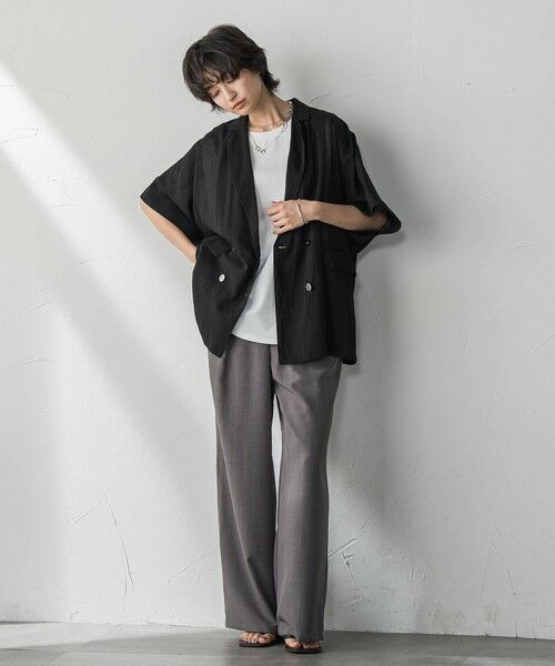 MAYSON GREY / メイソングレイ テーラードジャケット | ダブルブレスト半袖ジャケット≪手洗い可能≫ | 詳細24