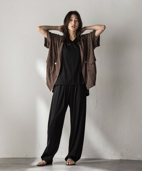 MAYSON GREY / メイソングレイ テーラードジャケット | ダブルブレスト半袖ジャケット≪手洗い可能≫ | 詳細29