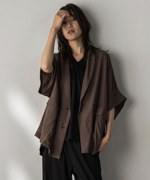 MAYSON GREY / メイソングレイ テーラードジャケット | ダブルブレスト半袖ジャケット≪手洗い可能≫ | 詳細27