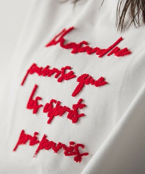 MAYSON GREY / メイソングレイ カットソー | ブラシ刺繍ロゴTシャツ≪手洗い可能≫ | 詳細13